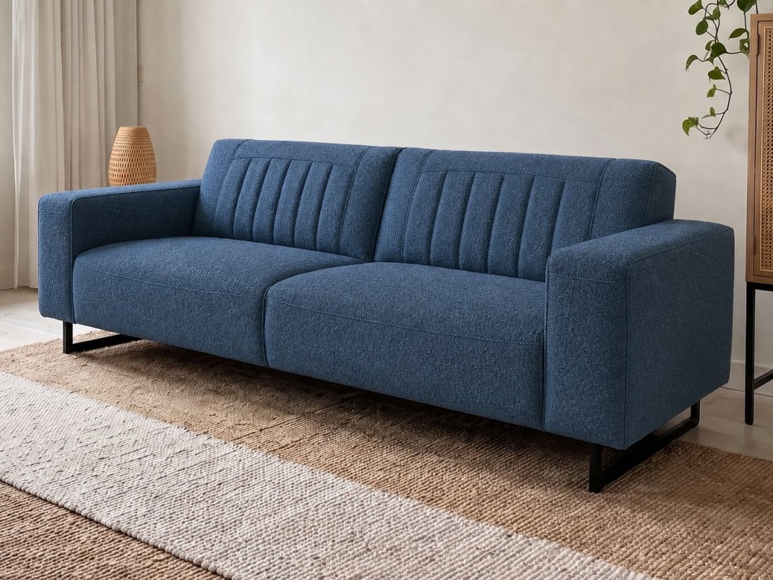Scherpenisse 3 Zits Bank in blauw – kleurimpressie – A-meubel