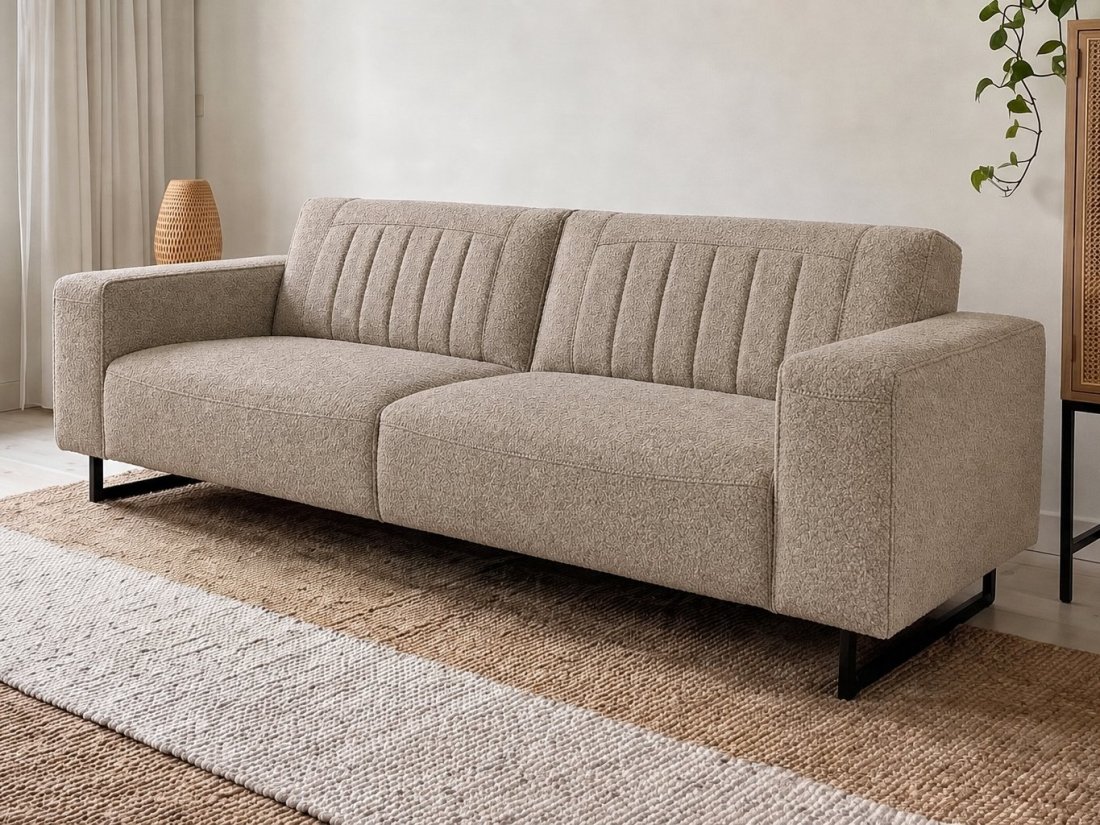 Scherpenisse 3 Zits Bank in taupe – kleurimpressie – A-meubel