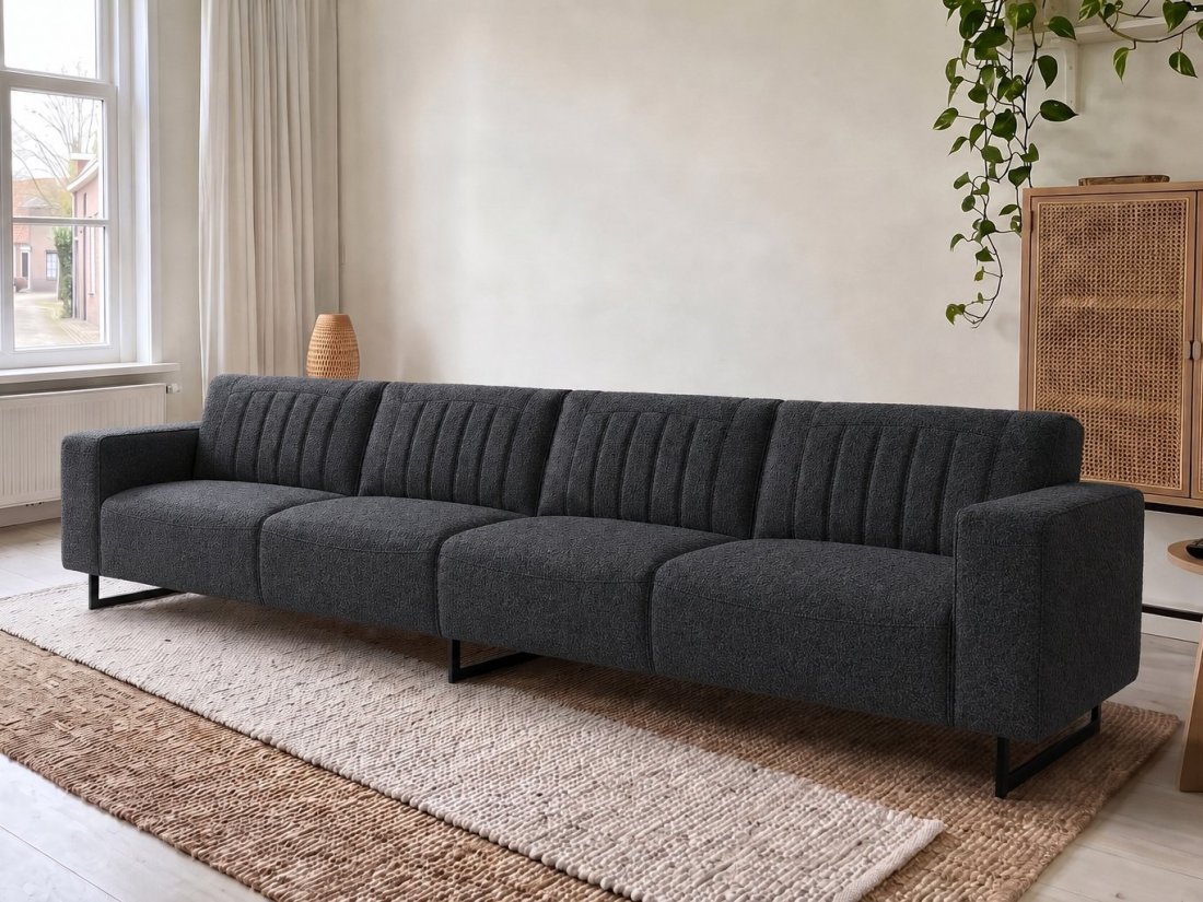 Scherpenisse Bank XL in antraciet – kleurimpressie – A-meubel