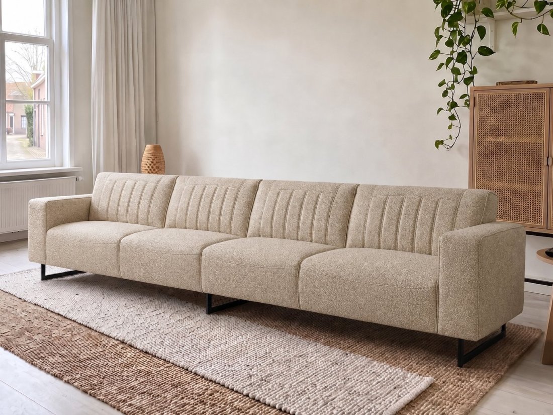 Scherpenisse Bank XL in beige – kleurimpressie – A-meubel