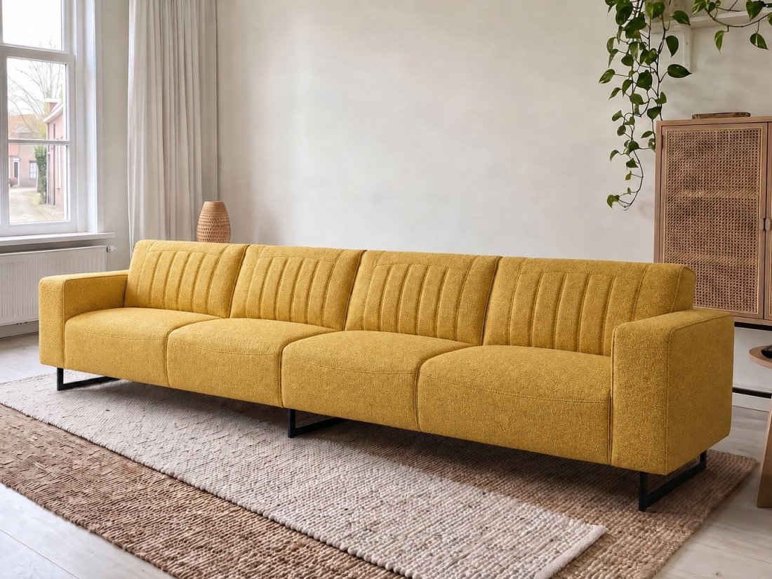 Scherpenisse Bank XL in geel – kleurimpressie – A-meubel