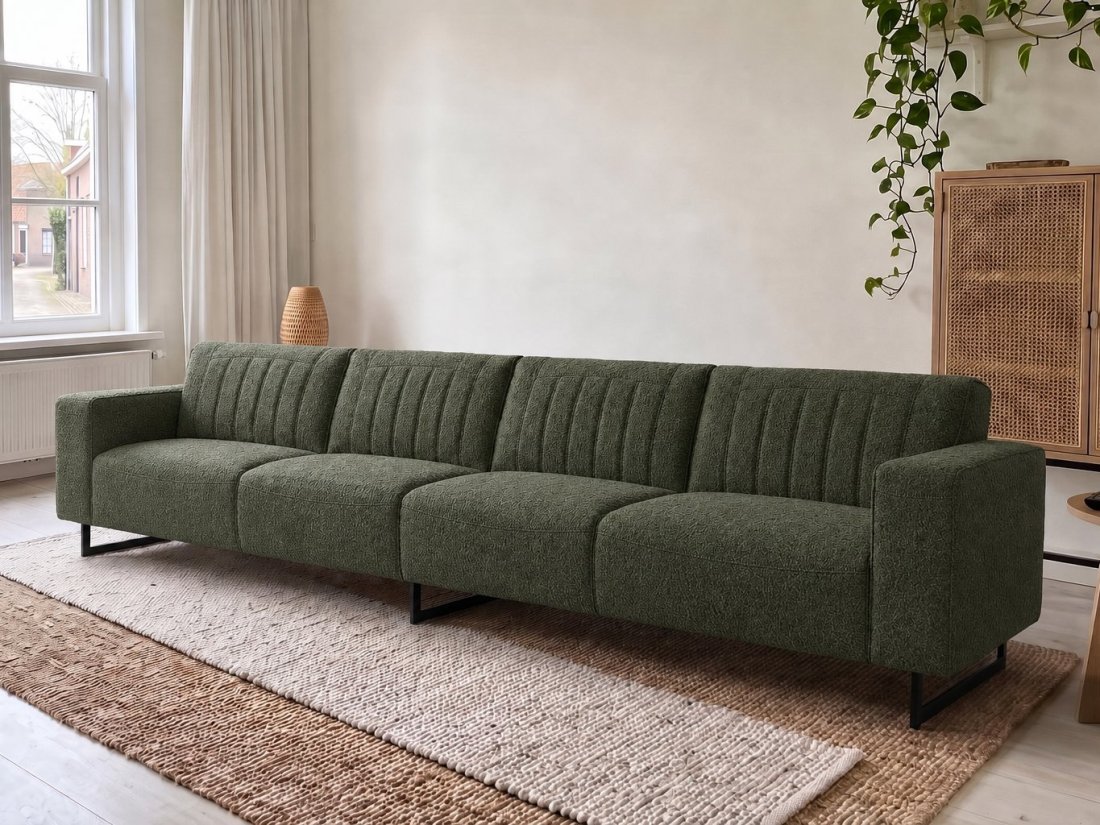 Scherpenisse Bank XL in groen – kleurimpressie – A-meubel