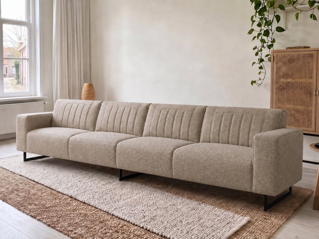 Scherpenisse Bank XL in taupe – kleurimpressie – A-meubel