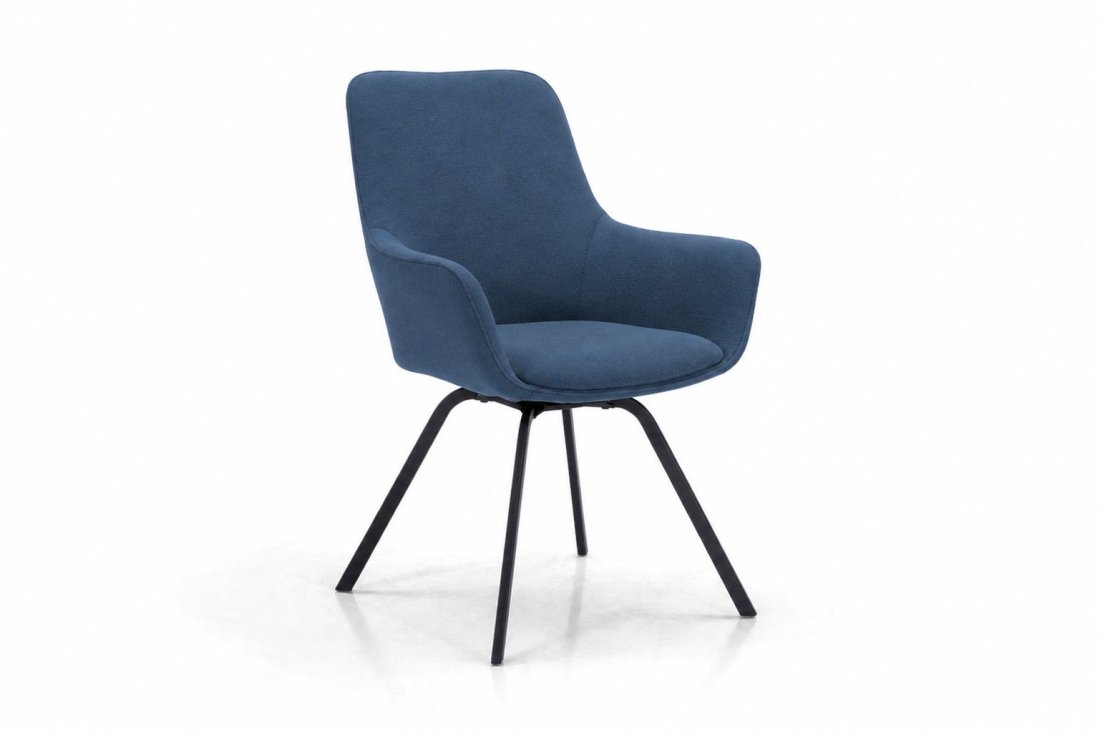 Sierra Eetkamerstoel in blauw – kleurimpressie – A-meubel