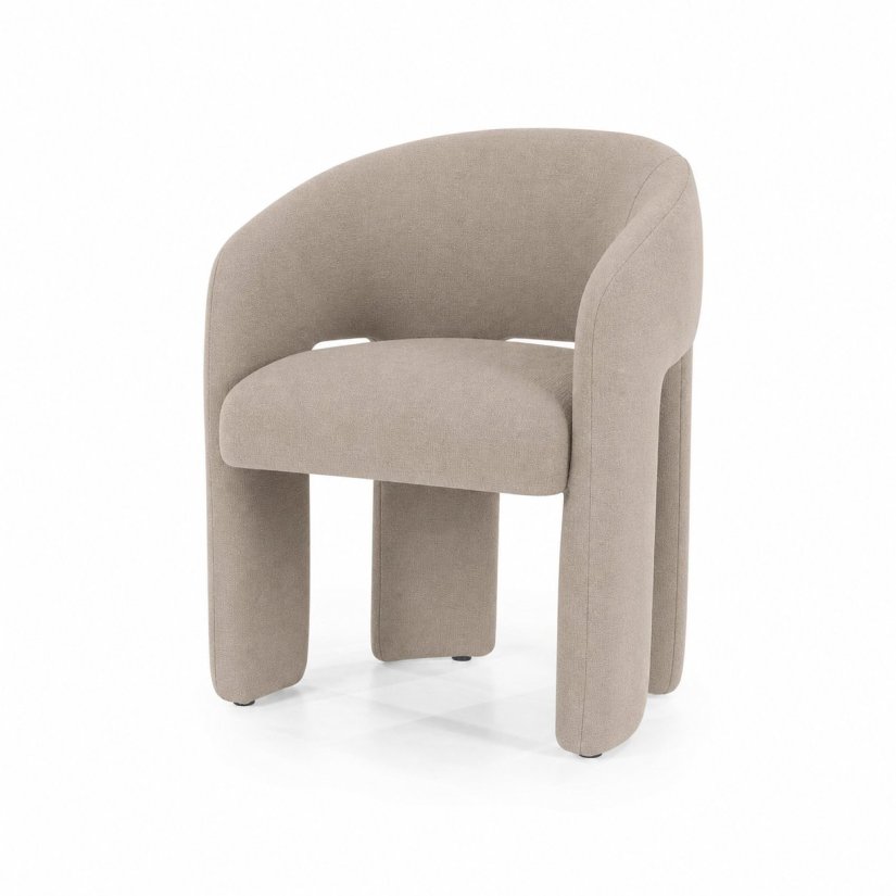 Stoel Hamilton - Taupe Asti - 96244 in taupe – kleurimpressie – A-meubel