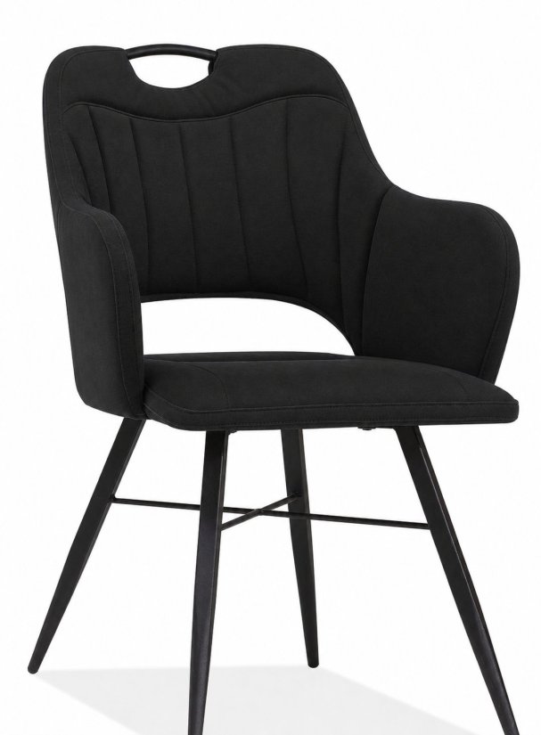 Stoel Jewel in zwart – kleurimpressie – A-meubel