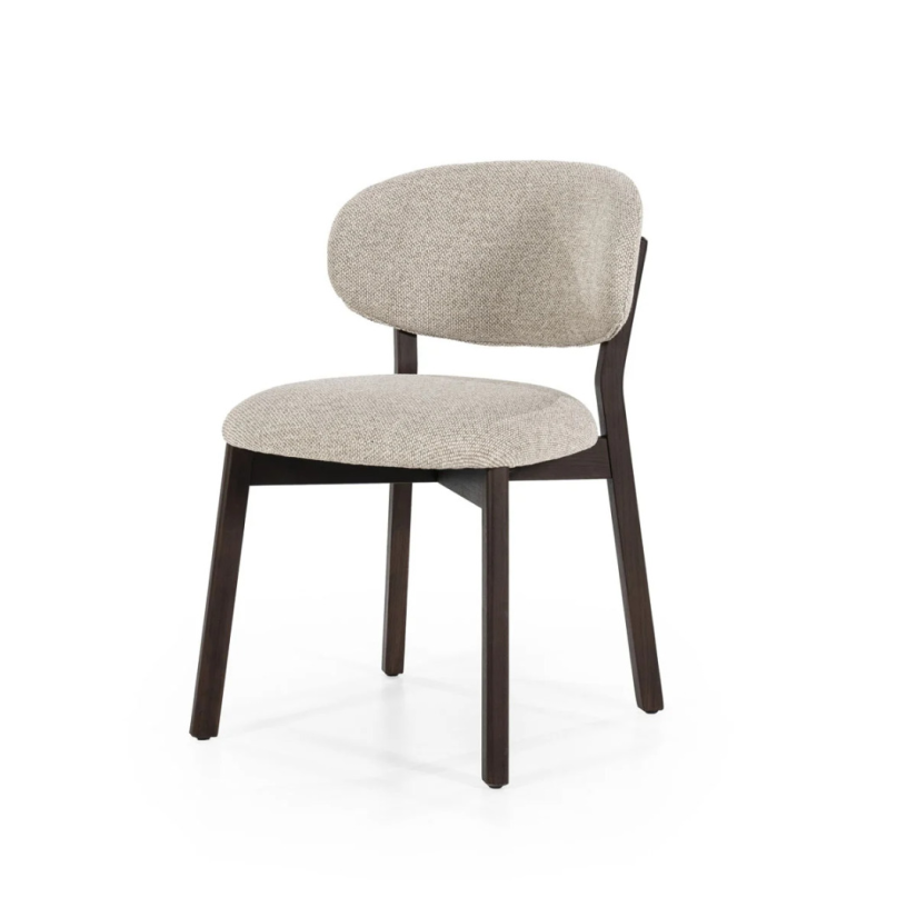 Eetkamerstoel Mikky Bruin -Taupe Moon - 96255 51cm – A-meubel