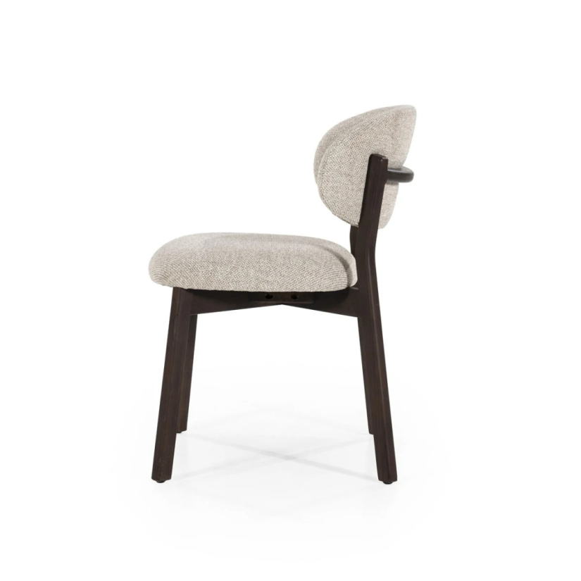 Eetkamerstoel Mikky Bruin -Taupe Moon - 96255 51cm – foto 2 – A-meubel