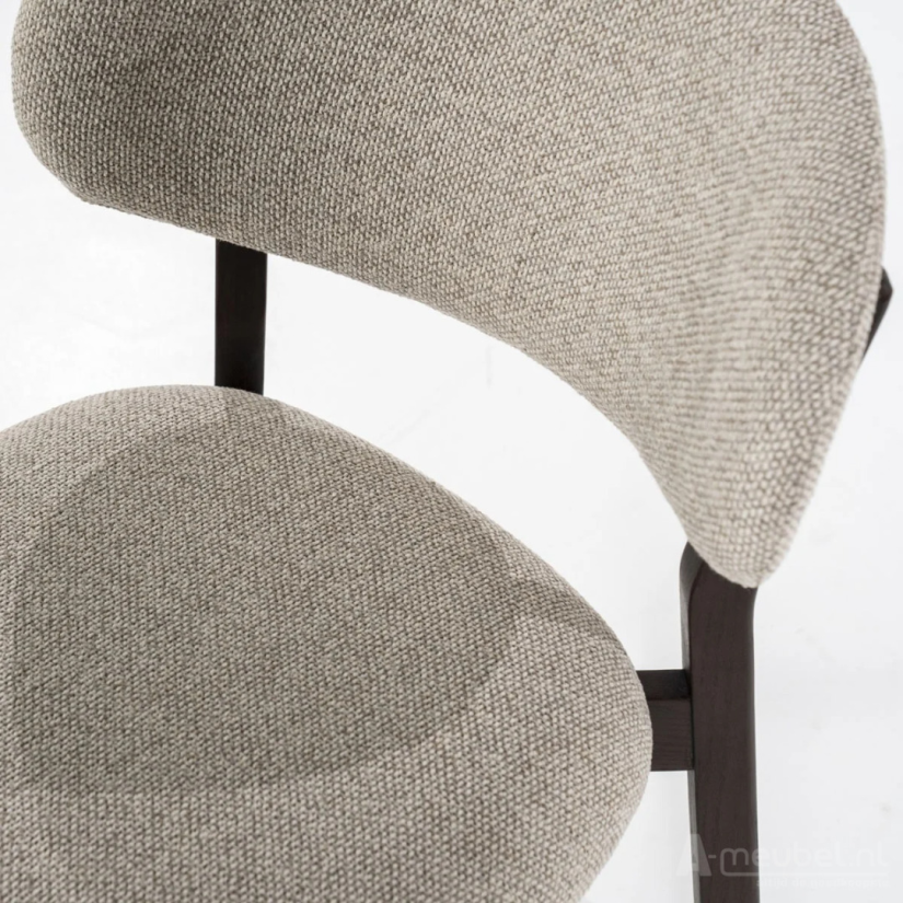 Eetkamerstoel Mikky Bruin -Taupe Moon - 96255 51cm – foto 8 – A-meubel