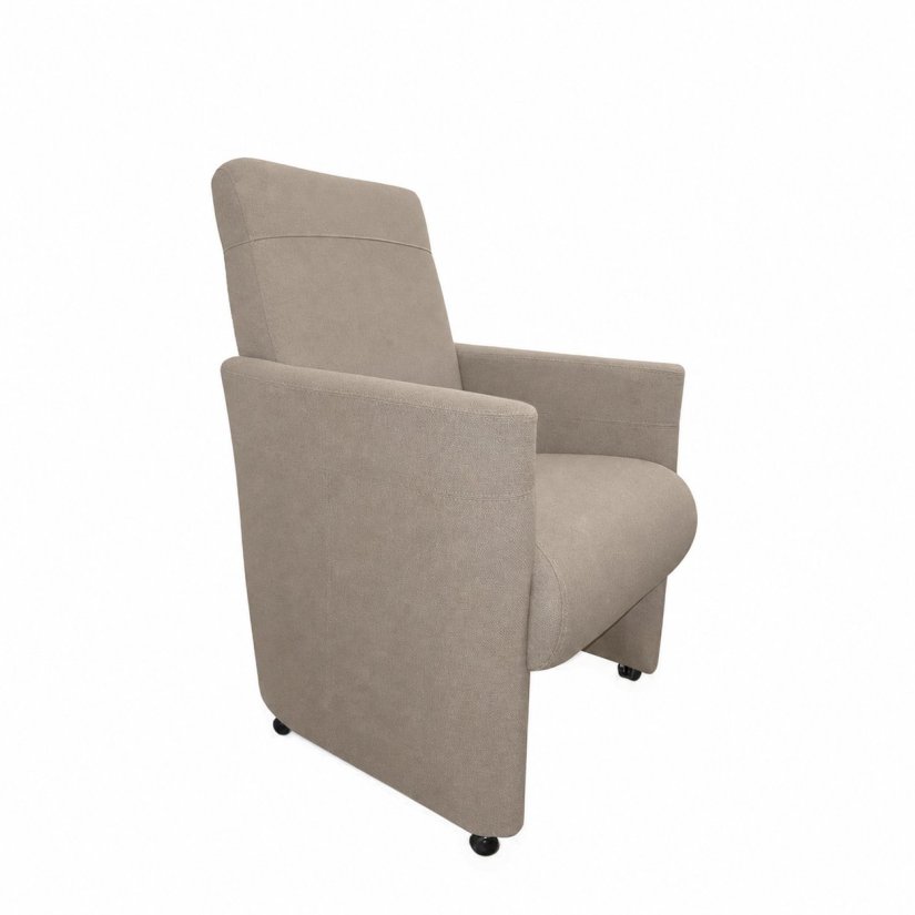 Stoel Rob in taupe – kleurimpressie – A-meubel