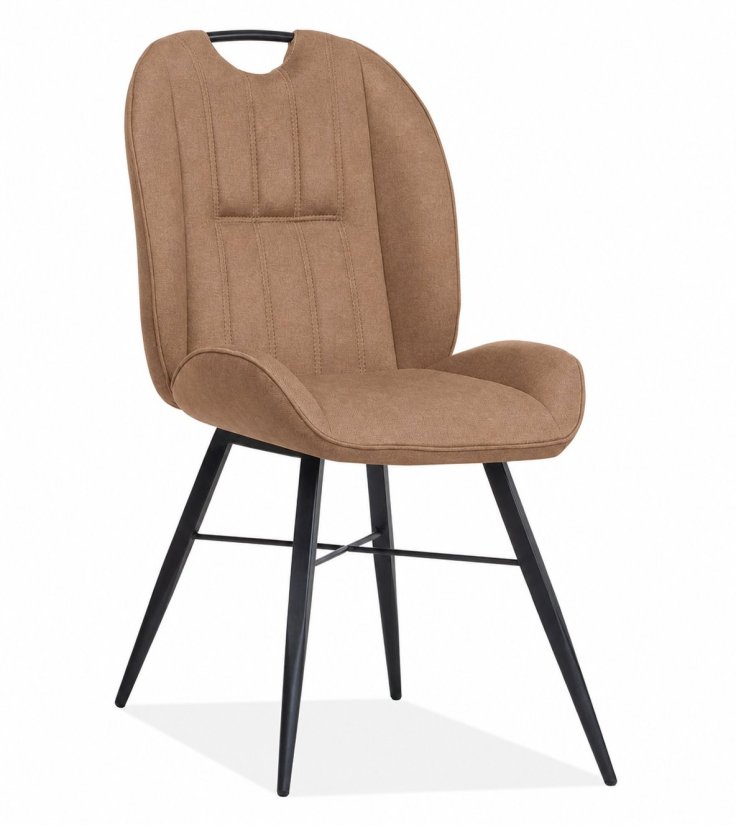 Stoel Shelton in bruin – kleurimpressie – A-meubel