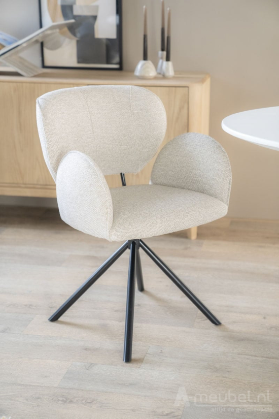 Stoel Rosalin - Taupe Moon - 96120 61cm – foto 4 – A-meubel