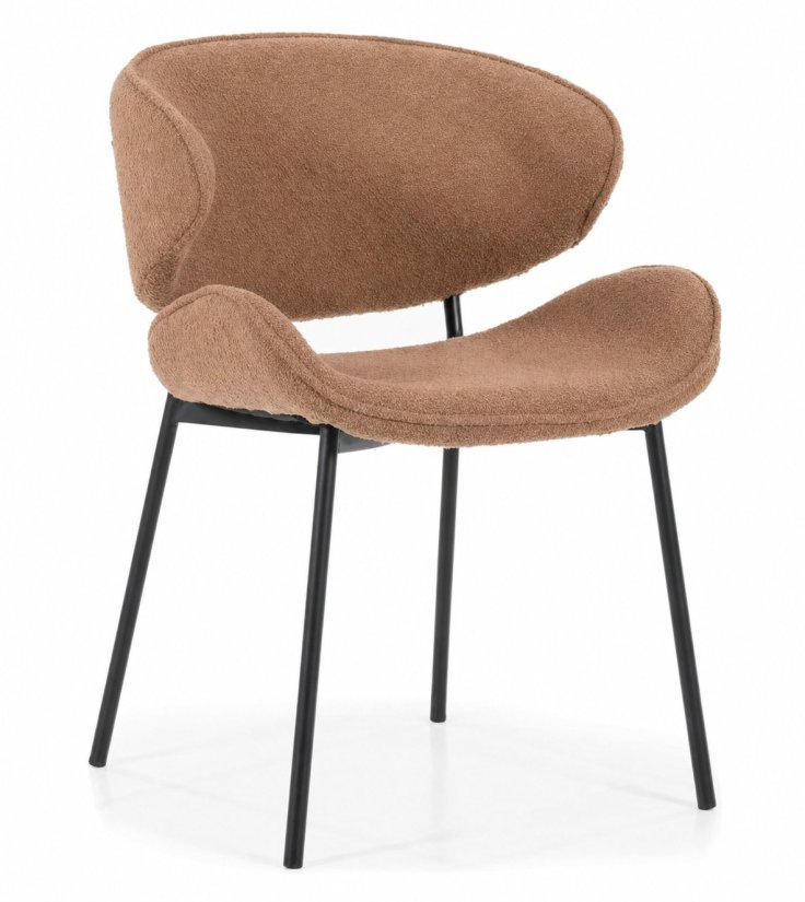 Stoel Tess - Bruin Spark - 95735 in bruin – kleurimpressie – A-meubel
