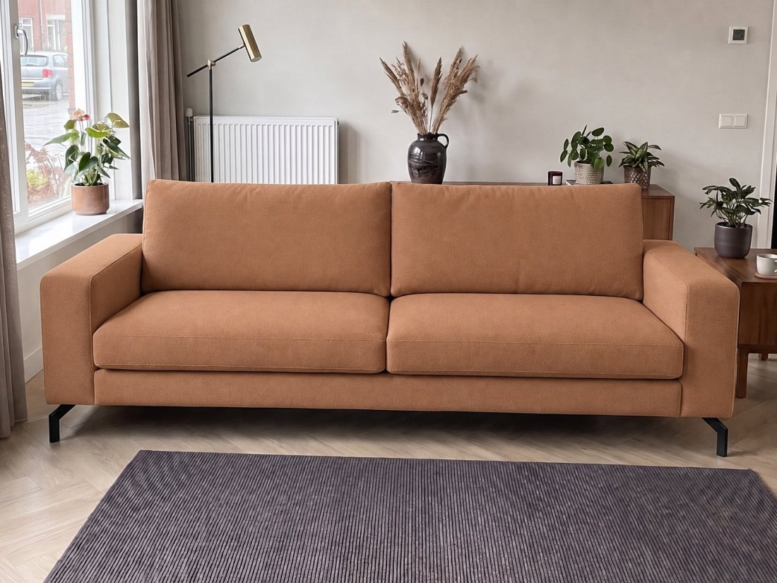 Stroe 2.5 Zits in cognac – kleurimpressie – A-meubel