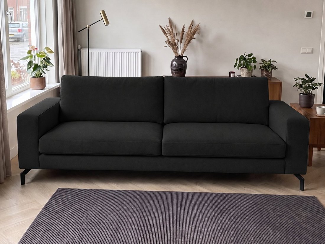 Stroe 2.5 Zits in zwart – kleurimpressie – A-meubel