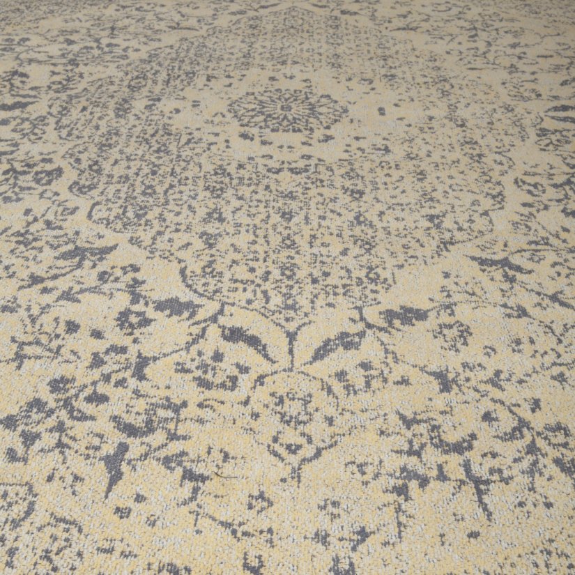 Vloerkleed Tabriz Geel-Grijs 70cm – foto 4 – A-meubel