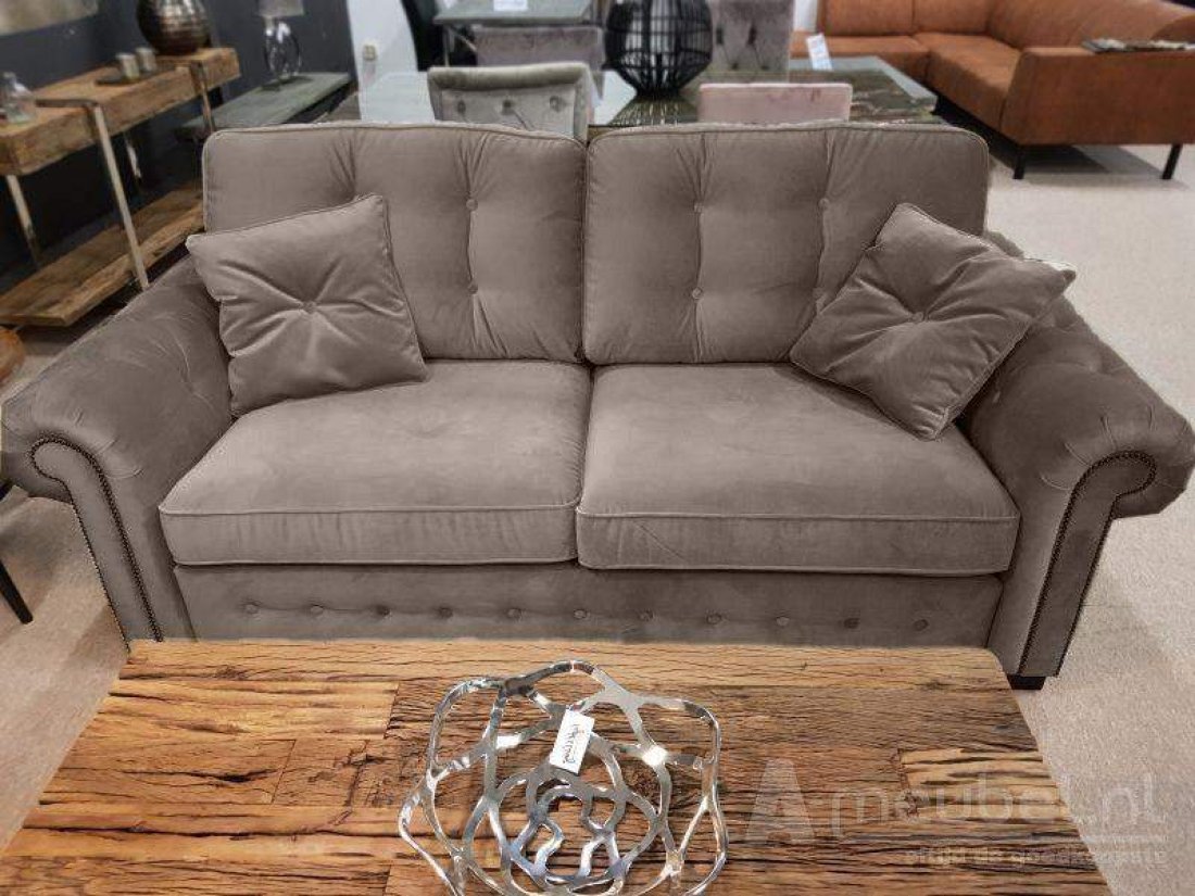 Groenveld Bankstel Taupe – A-meubel