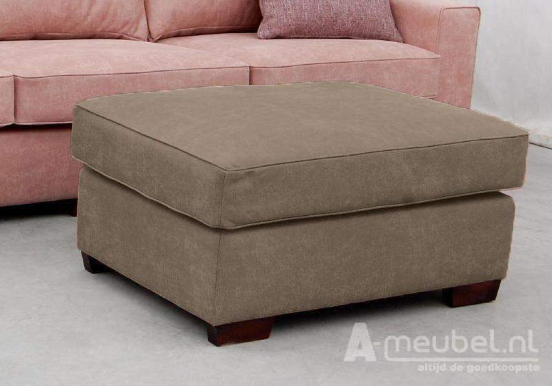 Venlo Hocker Groot Taupe – A-meubel