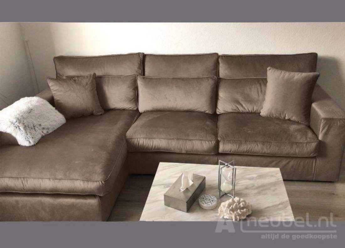 Oudenbosch Longchair Taupe – A-meubel