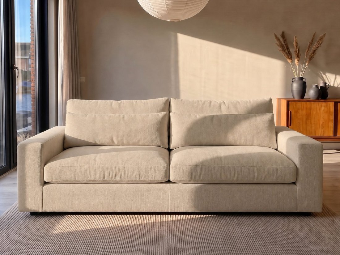 Terheijden 2.5 Zits Bank in beige – kleurimpressie – A-meubel