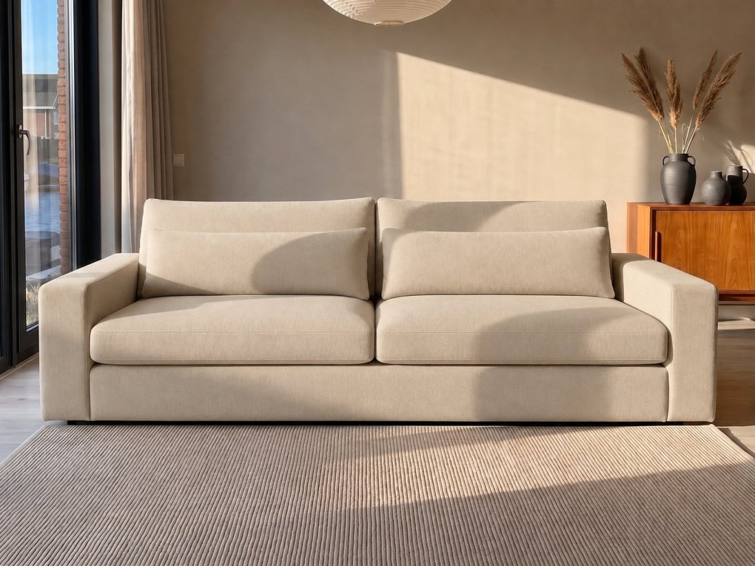 Terheijden 3 Zits Bank in beige – kleurimpressie – A-meubel