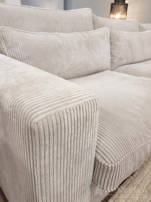 Hoekbank Terheijden Ottomaan Klein + 3 Zits 313cm – A-meubel