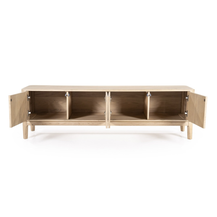 TV-Meubel Harvey 4-deurs - Naturel - 96126 170cm – foto 2 – A-meubel