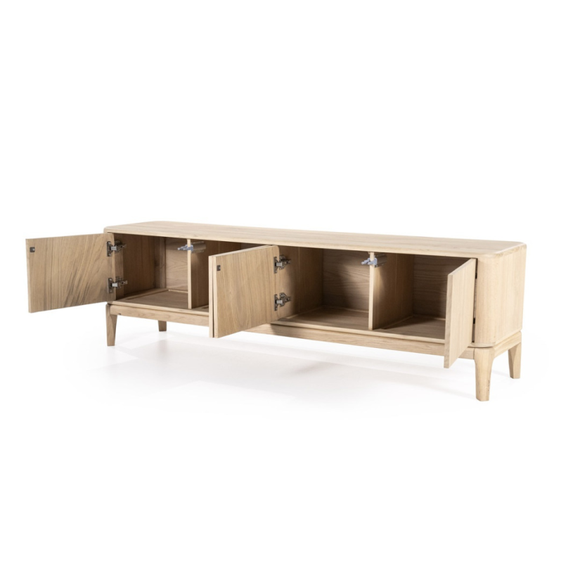 TV-Meubel Harvey 4-deurs - Naturel - 96126 170cm – foto 4 – A-meubel