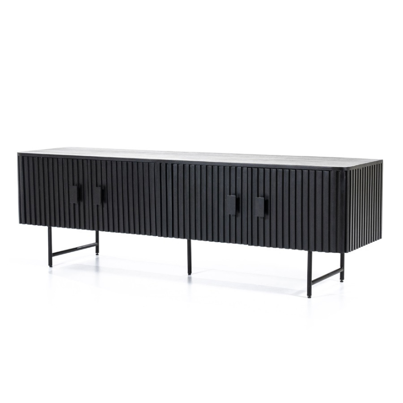 TV meubel Remi 4-deurs - Zwart- 95665 170cm – foto 4 – A-meubel
