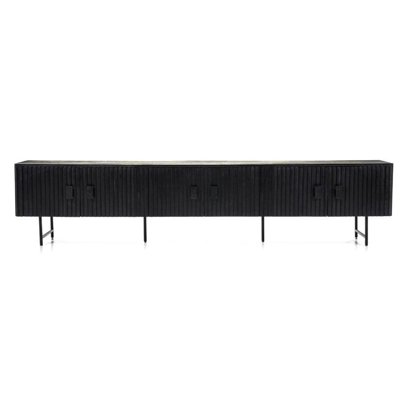 TV Meubel Remi 6-deurs- Zwart- 95731 250cm – A-meubel