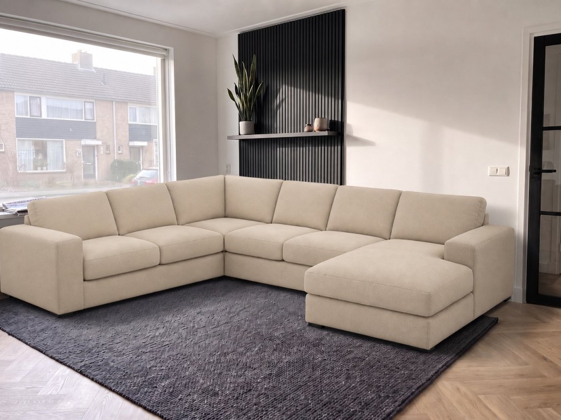 U-Bank Berlicum in beige – kleurimpressie – A-meubel