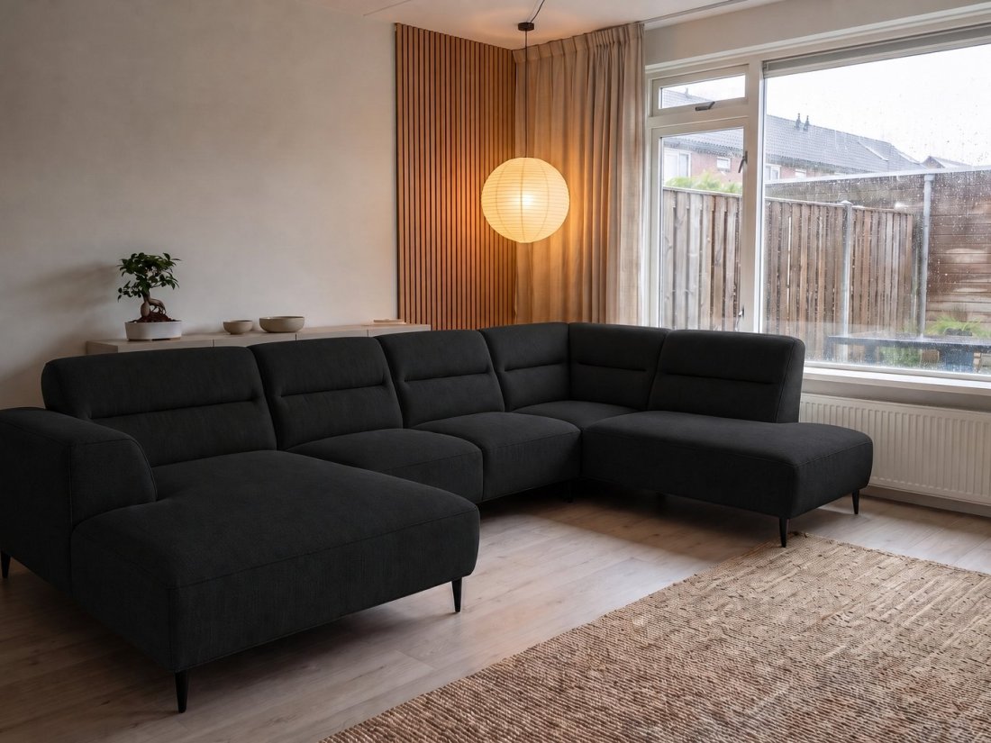 U-Bank Bloemendaal in zwart – kleurimpressie – A-meubel