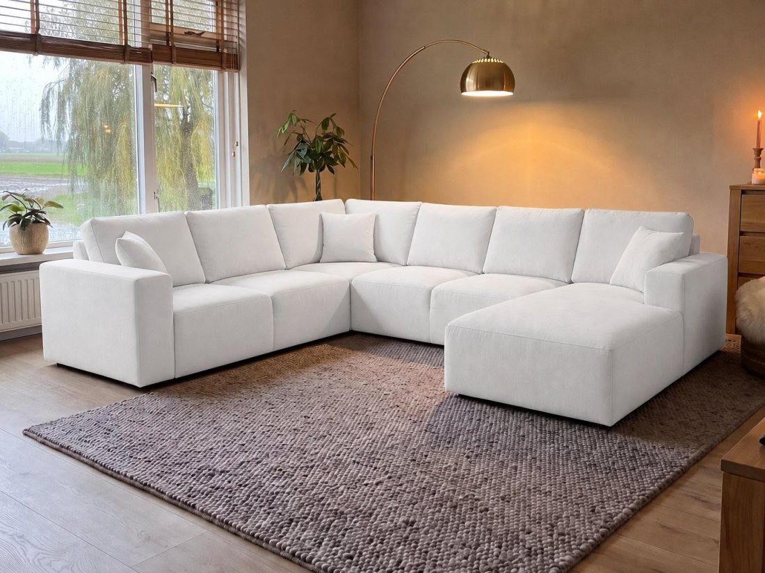 U-Bank Marle in wit – kleurimpressie – A-meubel