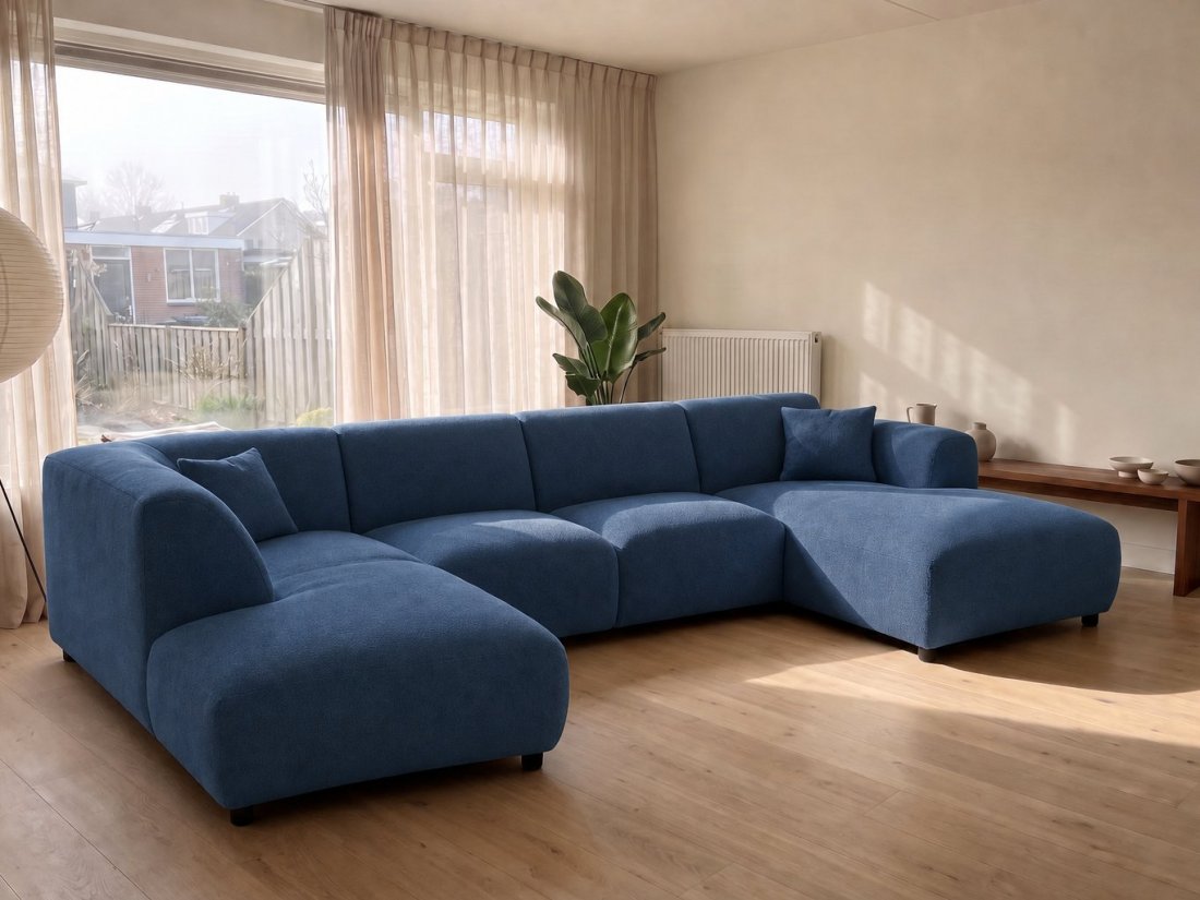 U-Bank Rotterdam in blauw – kleurimpressie – A-meubel