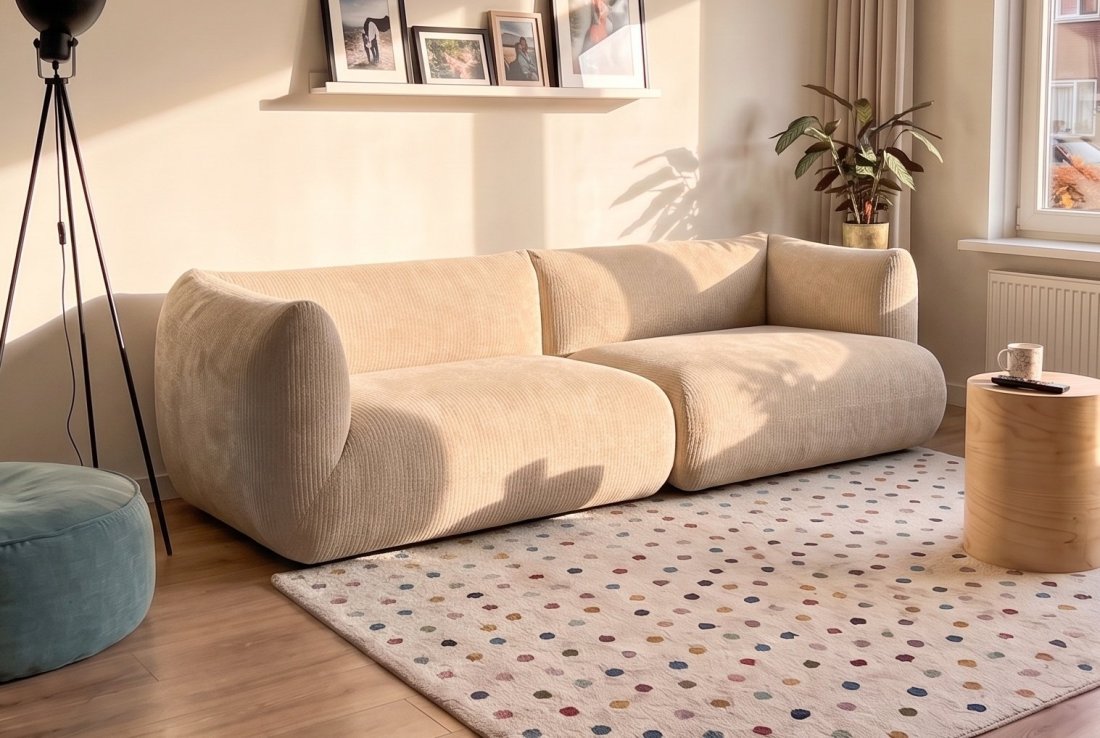 2 zits bank Veendam 2 Zits in beige – foto 2 – A-meubel
