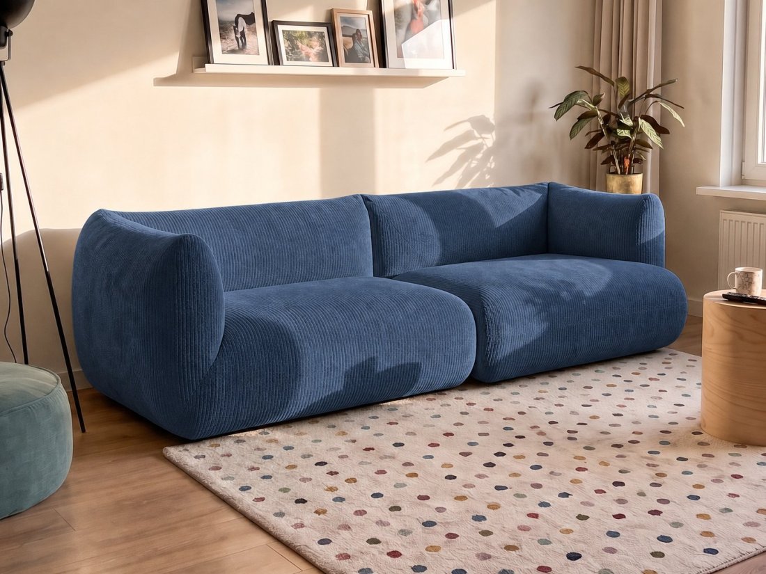 Veendam 2 Zits in blauw – kleurimpressie – A-meubel