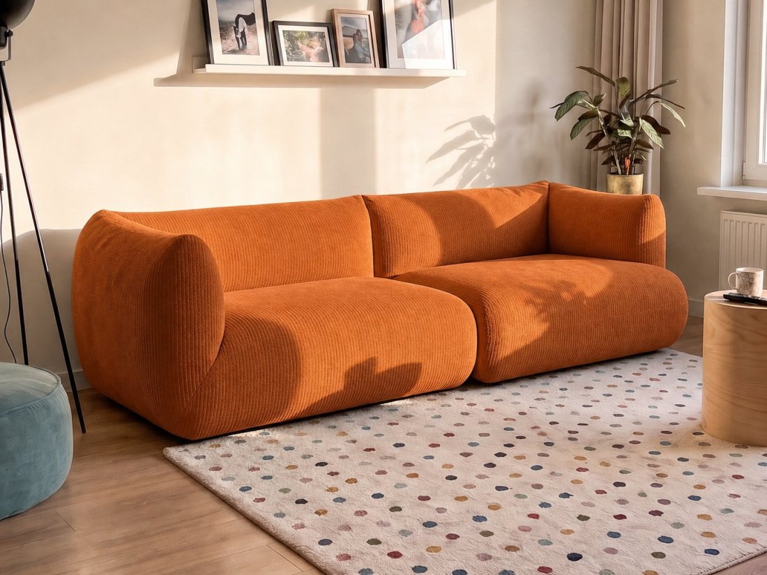 Veendam 2 Zits in oranje – kleurimpressie – A-meubel