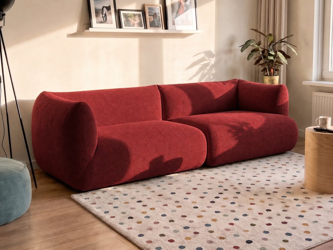 Veendam 2 Zits in rood – kleurimpressie – A-meubel