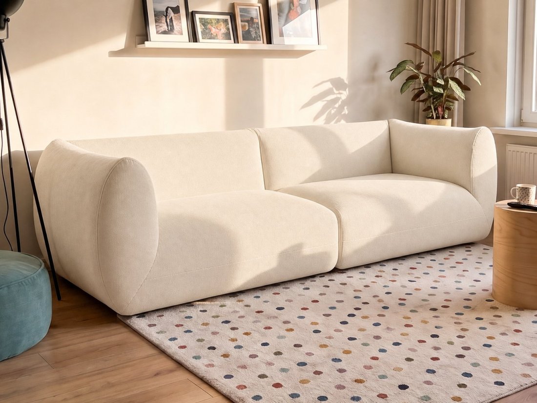 Veendam 3 Zits in creme – kleurimpressie – A-meubel