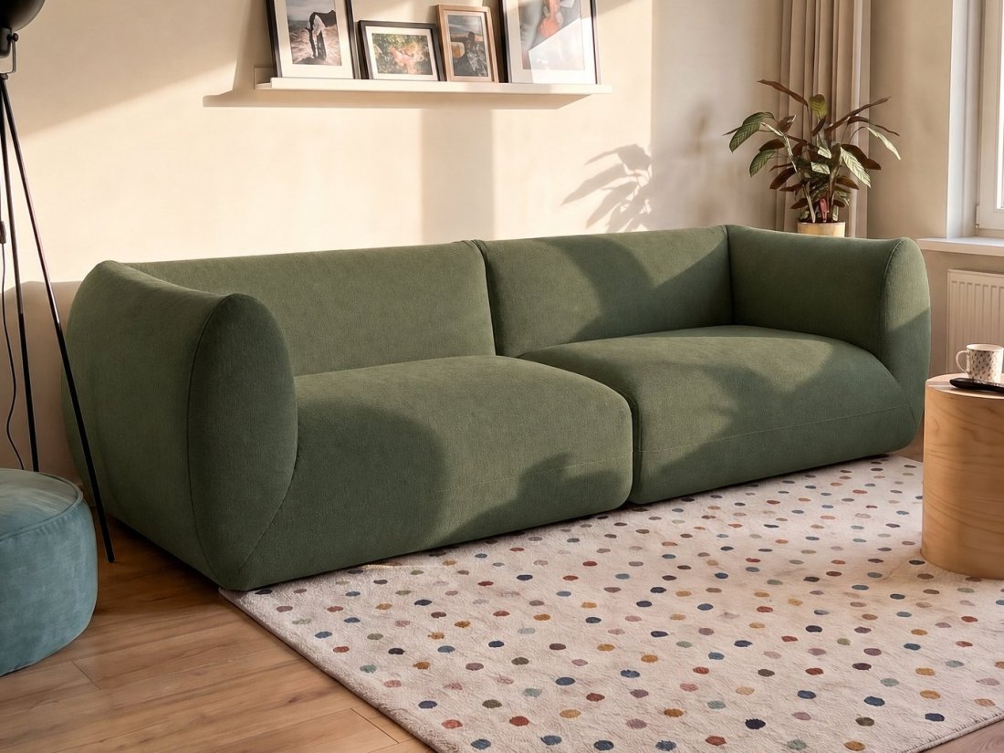 Veendam 3 Zits in groen – kleurimpressie – A-meubel
