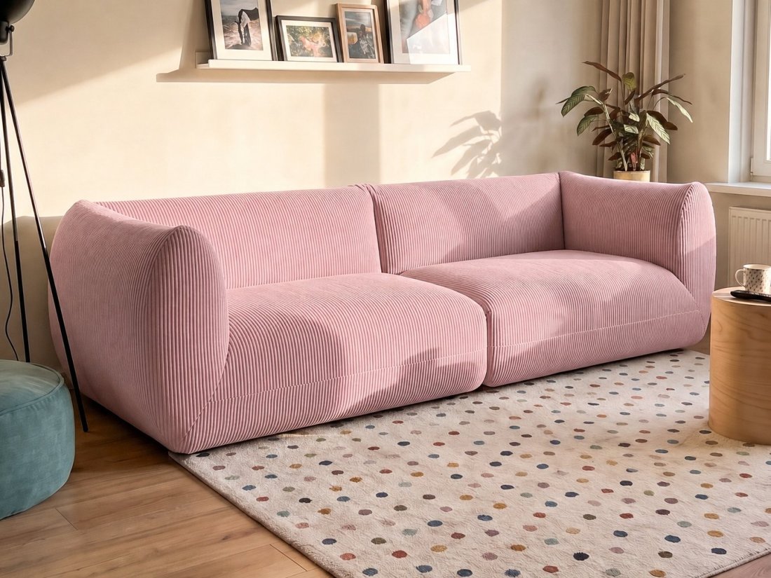 Veendam 3 Zits in roze – kleurimpressie – A-meubel