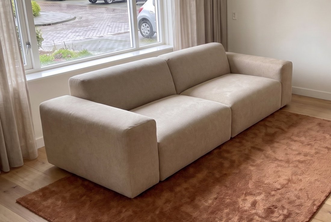 3 zits bank Veenendaal 3 Zits Bank in beige – foto 2 – A-meubel