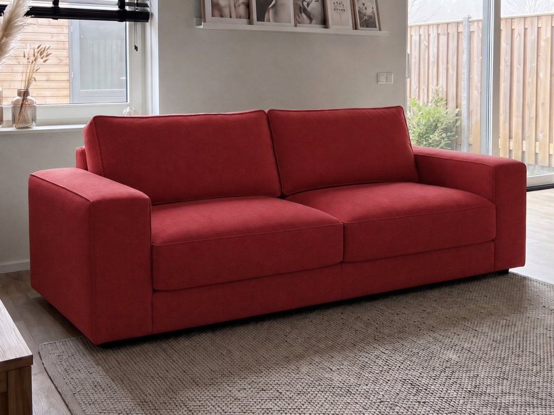 Venray 2.5 Zits in rood – kleurimpressie – A-meubel