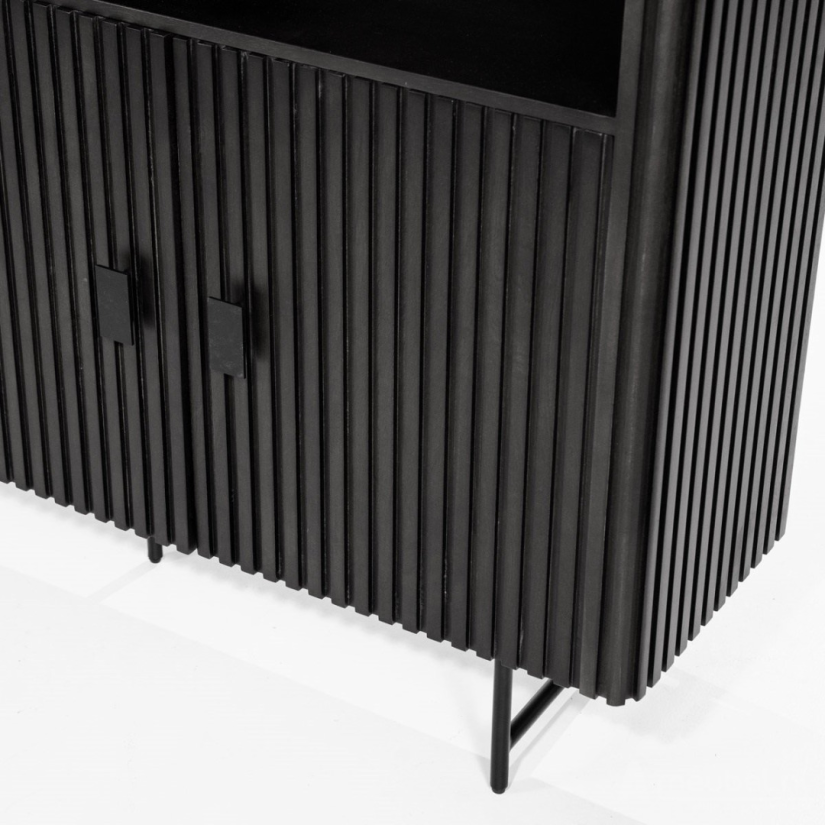 Wandkast Remi - Zwart - 96123 200cm – foto 4 – A-meubel