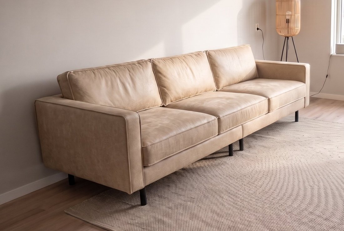 4 zits bank Westervoort Bank XL in beige – foto 2 – A-meubel