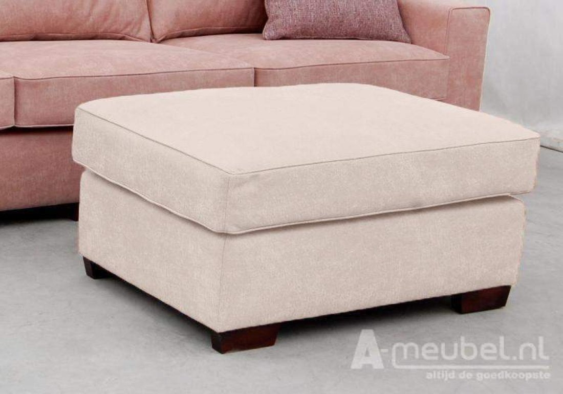 Venlo Hocker Groot Wit – A-meubel