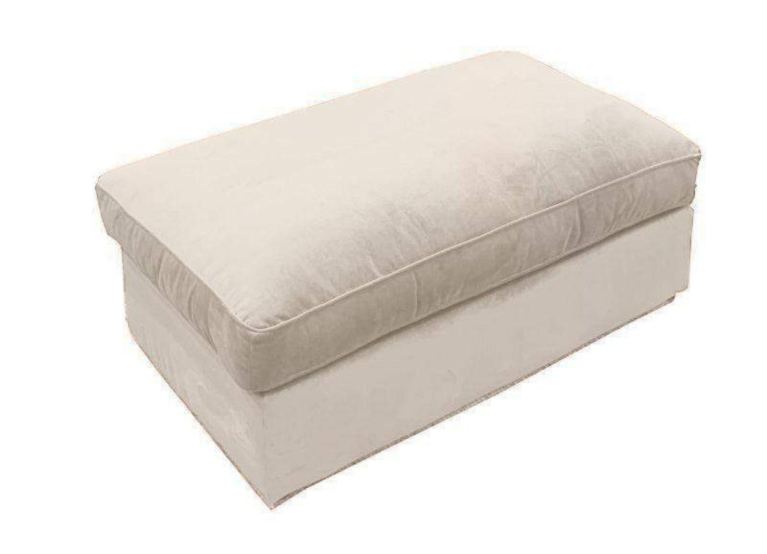Oudenbosch Hocker B110 x D65 xH42cm Wit – A-meubel