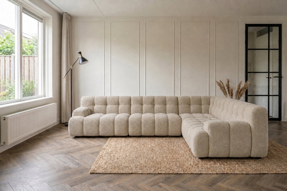 Zuidlaren 3 Zits Diep + Hoek  Diep + 2 Zits  Diep in beige – kleurimpressie – A-meubel