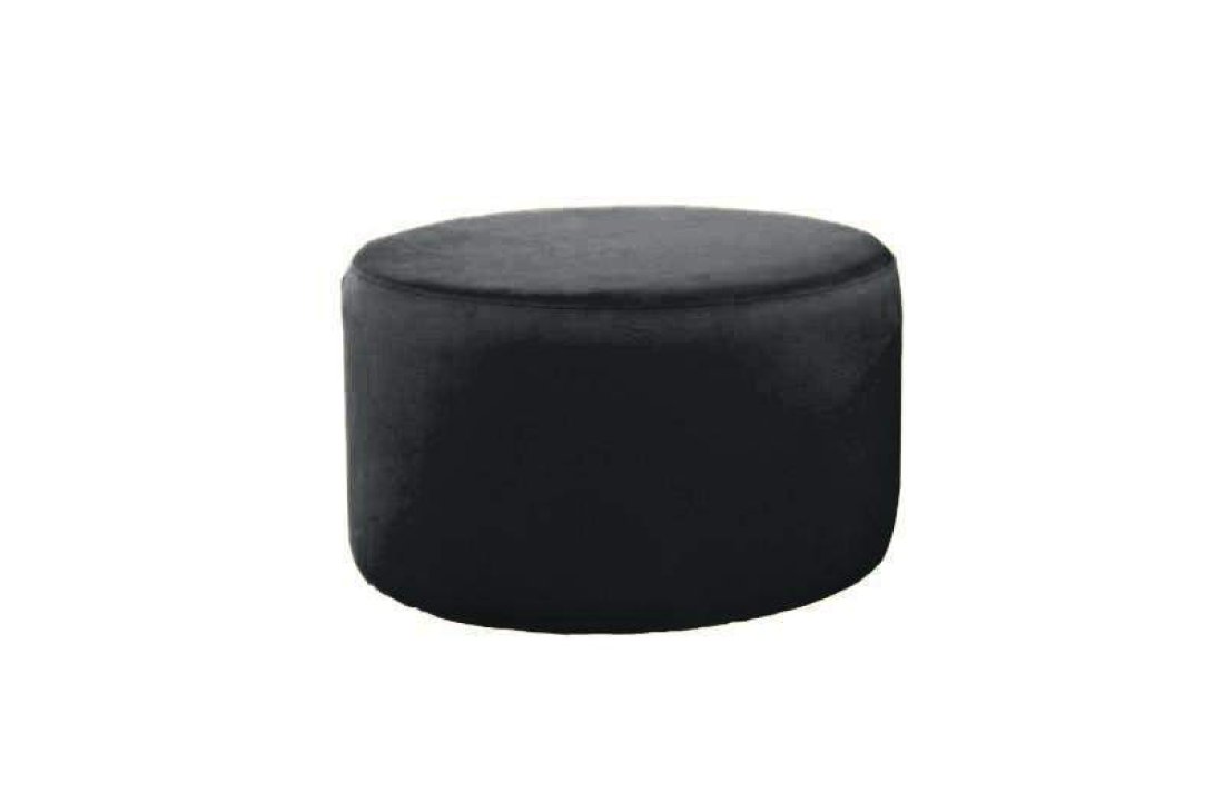 Poef Lexmond 47x47cm Zwart – A-meubel