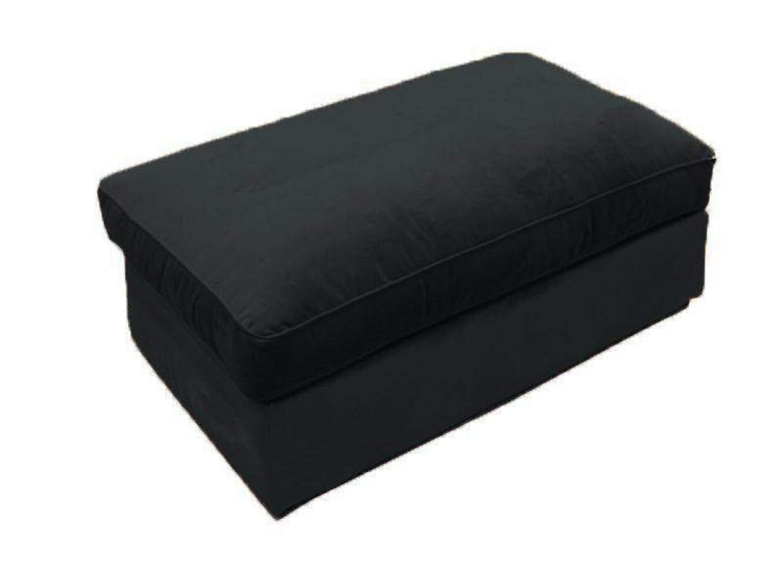 Oudenbosch Hocker B96 x D96 x H42cm Zwart – A-meubel